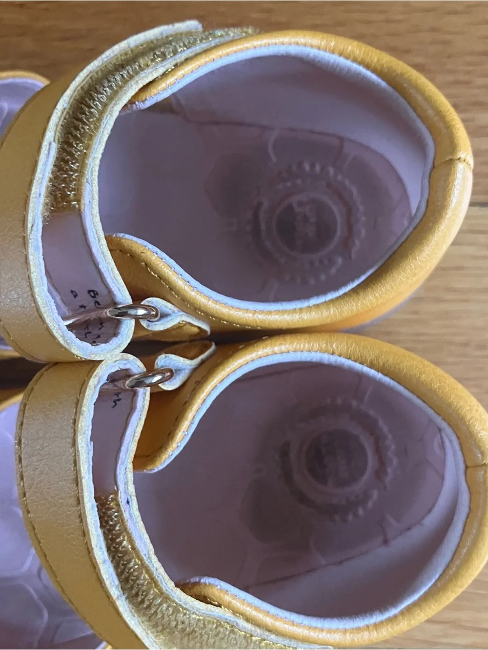 Livie & Luca Mustard Yellow Petals Mary Janes Shoes Toddler 9
